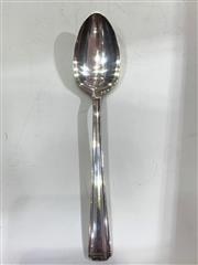 JOHN & PRISCILLA BY: WESTMORELAND 1940'S TABLE SERVING SPOON. 8.5 INCH. 61.4GMS